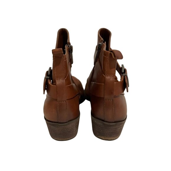 VINCE CAMUTO Tan Brown Ankle Booties Boots Size 9 - Picture 3 of 7